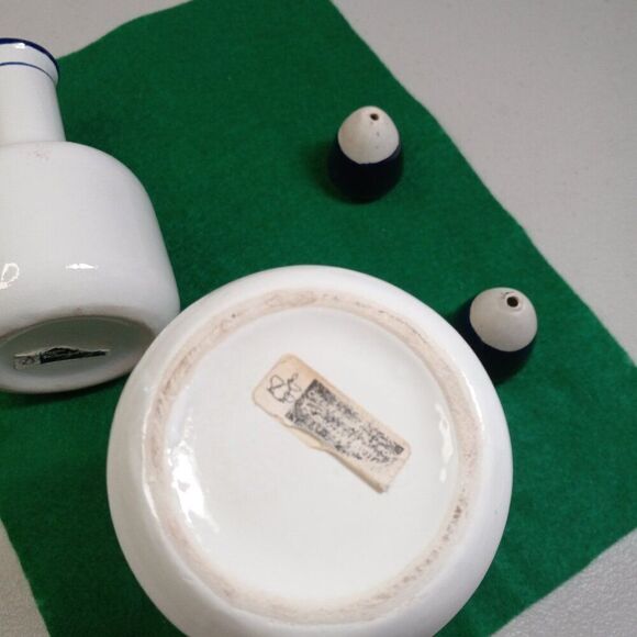 Vintage Rosenthal Netter Cobalt Blue Art Pottery Kitchen Ceramic Jar & Stoppers - Picture 6 of 9